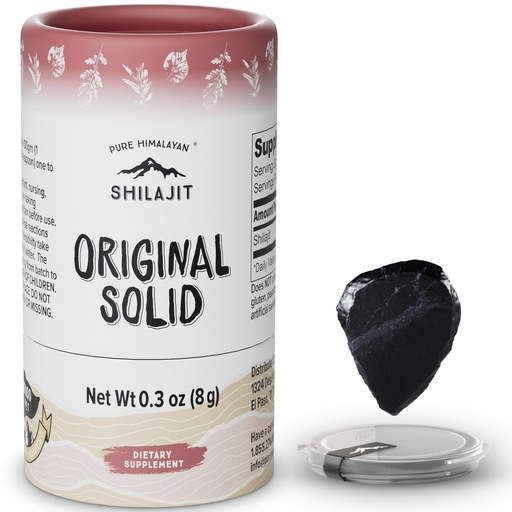 [BRSWKGIEDMNW22TY] Pure Himalayan Shilajit | 100% Pure Natural Shilajit Grade A Max Potency 85+ Trace Minerals & Fulvic Acid | 3rd Party US Lab Tested | Original Solid | 8g