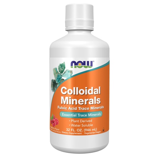 [BRSWIY35BZ5BEEA7] NOW Supplements, Colloidal Minerals Liquid, Raspberry, 32 fl. oz