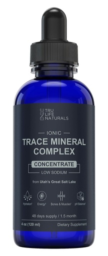 [BRSREBT6AUCAYC32] Trace Mineral Complex – 4 oz (48Servings) – 72+ Ionic Minerals Concentrate/Magnesium, Chloride, Boron, Potassium/Supports Hydration & Electrolyte Balance