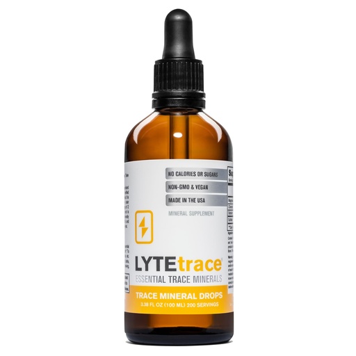 [BRSWKZIEDMFBQ2D6] LyteLine Trace Mineral Drops 100ml x 200 Servings - Max-Absorption Ionic Natural Low Sodium Trace Minerals Concentrate to Balance the Body's pH - Non-GMO, Vegan, Kosher, and Keto Friendly
