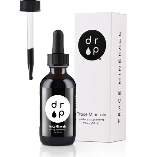 [BRSWGFINCABA22A3] Organic Trace Minerals Electrolyte Drops with Fulvic Acid 2 oz Alkaline Liquid Minerals for Water - Supports Gut Health, Energy, Stamina, and Nutrient Uptake
