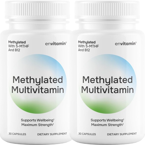 [BRSRAEIRCAMQ4ALG] envitamin Methylated Multivitamin Multimineral Complex L Methylfolate 2 Pack