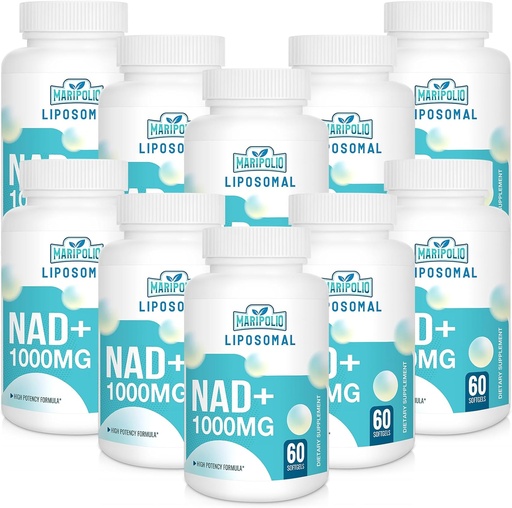 [BRSRMBABCN7BYH3A] Liposomal NAD+ Supplement 1000 mg | Highest NAD Pontecy | Max Absorption | Pure NAD Supplement | Energy and DNA Repair, Aging Defense, Brain Function | 600 Softgels