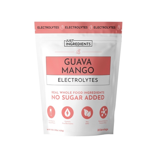 [BRSREGATCV4BU3AY] Guava Mango Electrolytes – 30‑Serving Hydration Drink Mix with Coconut Water, Sea Salt, and Trace Minerals – Supports Hydration, Recovery, and Electrolyte Balance*