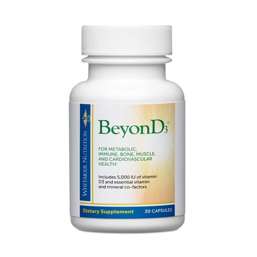 [BRSWGYY7DECQMDLA] Dr. Whitaker's BeyonD3 - Vitamin D3 Supplement 5,000 IU Plus Boron, Vitamin K2, Magnesium & Zinc - Supports Immune Health, Calcium Metabolism & Bone Mineralization (30 Capsules)