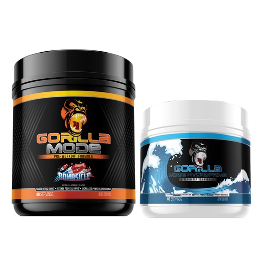 [BRSRAYA3DN4AO2Q7] Gorilla Mode Pre Workout (Bombsicle) + HydroPrime Glycerol Pre Workout - Comprehensive Stack for Hyper-Hydration, Pump, Power, Endurance, and Thermoregulation