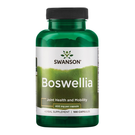 [BRSWIYT7PMOBOYDG] Swanson Boswellia Joint Flexibility Movement Support Ayurvedic Herb (boswellia serrata resin) 400 mg per Capsule 800 mg per Serving 100 Count
