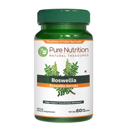 [BRSWYCT3OIPB62Y2] Pure Nutrition Boswellia Serrata 600 mg | 60 Capsules | 15:1 Extract Standardized to 65% Boswellic Acids | Non-GMO Herbal Supplement