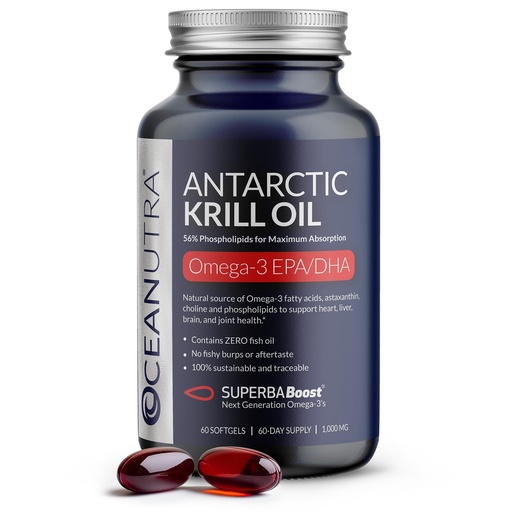 [BRSW2ZIDOUMA2YL7] 100% Pure Organic Krill Oil 1000mg, 60-Day, Omega 3 Supplement, Highest Concentration 56% Phospholipids, Wild Caught, Sustainable Traceable Antarctic Omega 3, Astaxanthin, Heart, No Fish Oil
