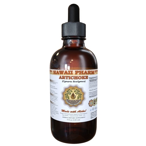 [BRSWI237OV6AEG3O] Hawaii Pharm Artichoke Liquid Extract, Artichoke (Cynara scolymus) Tincture 4 oz