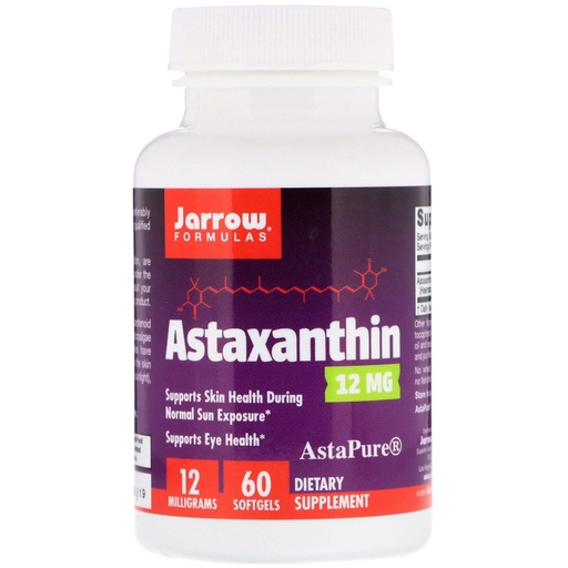 [BRSWGYY7DNYWO2D6] Jarrow Formulas® Astaxanthin 12 mg, Dietary Supplement, Antioxidant Support for Immune and Eye Health, 60 Softgels, 60 Day Supply