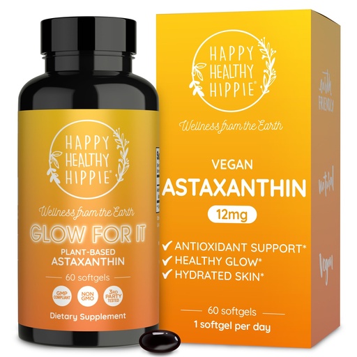 [BRSREYY5AEHGAH3H] Astaxanthin Supplement 12mg | Plant-Based Antioxidant for Skin Hydration, Elasticity & Radiant Glow | From Algae Extract | Non-GMO, Vegan, Made in USA | 2 Month Supply, 60 Softgels