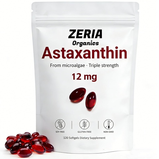 [BRSRGBAHBUFQ42QY] Astaxanthin 12mg, Natural Astaxanthin Supplements Algae, 120 Softgels 4-Month Supply