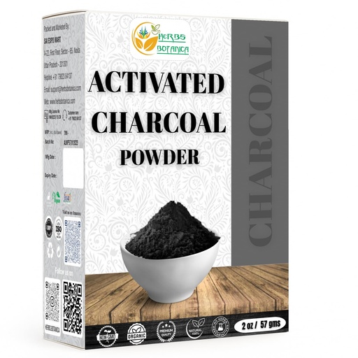 [BRSRAHYNDIBQMF32] Herbs Botanica Activated Charcoal Powder 100% Food Grade Bamboo Charcoal Powder for Baking, Soap Making, Face Masks & DIY Skincare Fine for Multiple Uses 2 oz