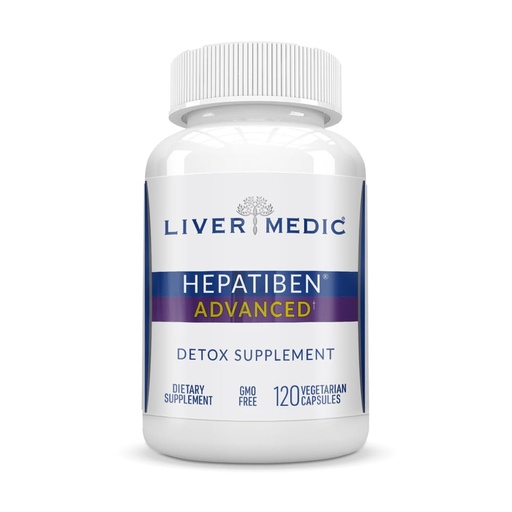 [BRSWIGAIBF7A4YDK] Hepatiben Liver Detox Cleanse All Natural Supplement with Milk Thistle, Silybin, NAC, Choline, MSM, Turmeric, Berberine, Glutathione Alpha Lipoic Acid Vegan NonGMO 120 Capsules 1500mg