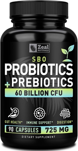 [BRSWGBTQPIDWYD3K] Probiotiklər və prebiotiklər + SBO Probiotiklər (60 milyard CFU | 90 Kapsüller) Acidophilus Probiyotik w. Saccharomyces Boulardii, Bifidobacterium + Spore Probiotik & Organic Sprorated Prebiyotik Fiber Mix
