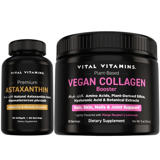 [BRSRGBIPOEBA2HTF] Vital Vitamins Astaxanthin + Vegan Collagen Booster Powder