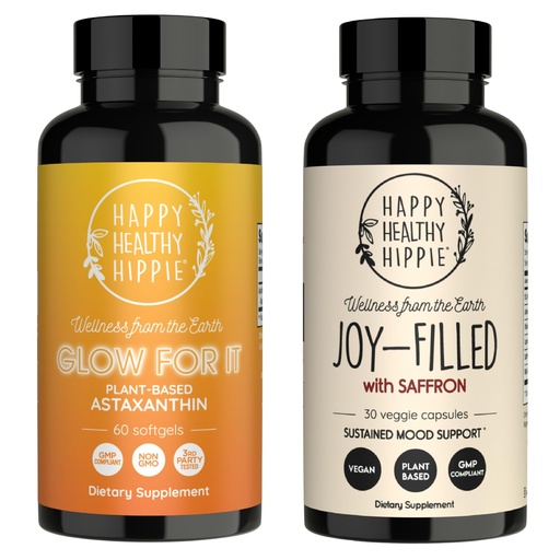 [BRSRGBIDBUCRUDLB] Happy Healthy Hippie Joy-Filled with Saffron Mood Support Supplement & Glow for It Astaxathin Supplement