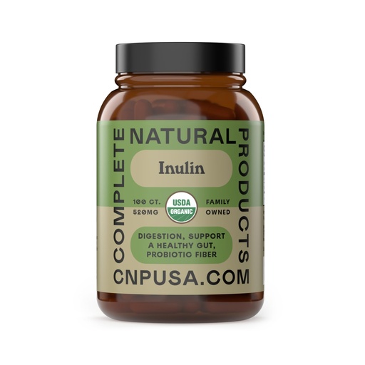 [BRSRM2YTBAJRGDLL] Organic Inulin Capsules 520mg - Organic Inulin Powder Fiber from Jerusalem Artichoke, Prebiotic Fiber Support for Gut Digestion, Clean Plant Based Formula, Vegan Non GMO, 100 Capsules Made in USA