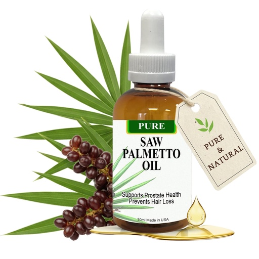 [BRSWKFYRCEJRUDL6] Pure Saw Palmetto Oil – 95-98% Concentrated Organic Extract – Liquid Saw Palmetto for Men & Women – Alternative to Capsules & Powder – 1 Fl Oz