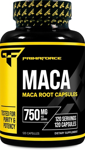 [BRSROHD3CMFWOG3V] Primaforce Organic Maca Root Capsules (750 MG) (120 CAPS) - Non-GMO, Gluten Free