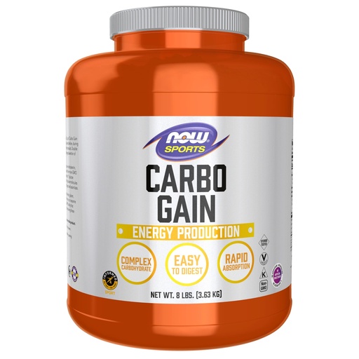 [BRSWIY32BQOBUC3A] NOW Foods Sports Nutrition, Carbo Gain Powder (Maltodextrin), Rapid Absorption, Energy Production, 8-Pound