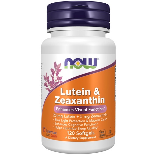 [BRSRABAHAR5QEHLO] Now Supplements, Lutein & Zeaxanthin with 25 mg Lutein and 5 mg Zeaxanthin, 120 Softgels