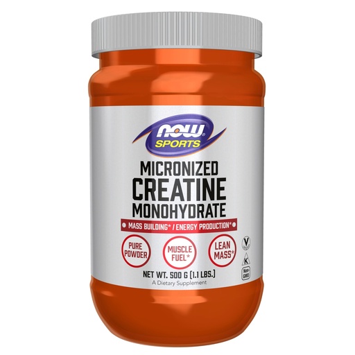 [BRSWIY32BQNBUDTI] NOW Foods Sports Nutrition, Micronized Creatine Powder 500 g, Mass Building*/Energy Production*, 1.1-Pound
