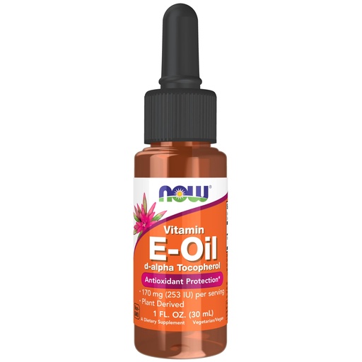 [BRSWIYYPOMNWEH3K] NOW Foods Supplements, Natural Vitamin E-Oil Liquid (D-Alpha Tocopherol), Antioxidant Protection*, 1-Ounce