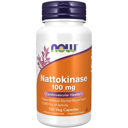 [BRSWIZTYCZ7QMGTY] NOW Foods Nattokinase 100 mg 120 VegiCaps (Pack of 2)