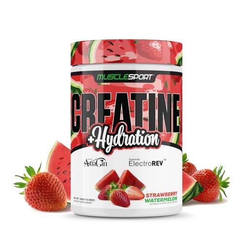 [BRSRAYYFOICBYC3F] Musclesport Creatine Hydration 300g (Strawberry Watermelon)