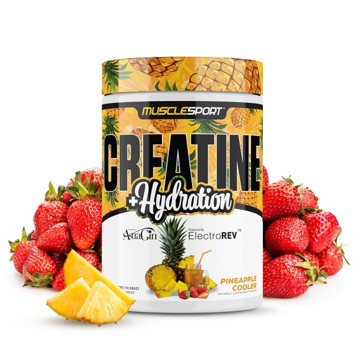 [BRSROCD5AQGQ4ADO] Musclesport Creatine Hydration 300g (Pineapple Cooler)