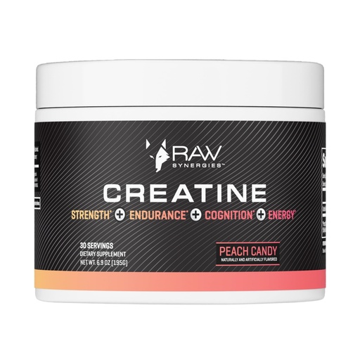 [BRSRGFAOAUCW2H37] RAW Synergies Creatine Peach Candy 30 serv