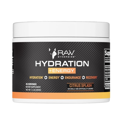 [BRSRGFAOO4IR6CYZ] Raw Synergies Hydration + Energy Citrus Splash 45 serv.