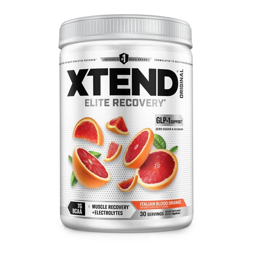 [BRSWKH33PMPRCCL7] Xtend Original BCAA Powder, 7g BCAAs and 2.5g L-Glutamine for Muscle Recovery Hydration and Lean Muscle, Sugar Free Intra and Post Workout Drink with Electrolytes, Italian Blood Orange, 30 Servings