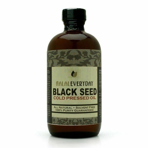 [BRSWGZYYDIAREHT2] BLACK SEED OIL - 16 oz glass bottle. 100% Pure & Cold-pressed. Unfiltered, Undiluted, Raw. NON-GMO & Vegan Nigella Sativa (Black Cumin). Hexane & preservatives free. Dark & potent