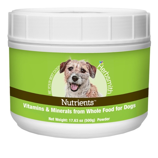 [BRSRMHQRBMMRAF3D] Herbsmith Nutrients Superfood Dog Multivitamin Featuring Vitamins & Minerals from Whole Foods Boost Kibble or DIY Raw with Antioxidants for Puppies to Seniors - 17.63 oz
