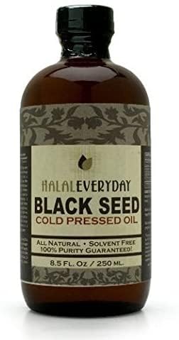 [BRSROGQ6B4BWCDY7] Cold Pressed Black Seed Oil - Glass Bottle, Unfiltered Comes with Black Seed Residu Black Cumin Nigella Sativa Non-GMO 100% Pure Blackseed Oil Kalonji Oil (4oz Glass)