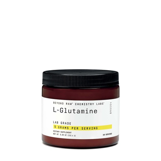 [BRSWKHD3CV4AA2TB] Beyond RAW Chemistry Labs L-Glutamine Powder, Supports Muscle Function, Lab Grade, 30 Servings