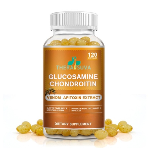 [BRSREGTRCMFRODI2] TheraSuva Glucosamine Chondroitin Complex MSM – Natural Health Support, Mobility & Flexibility Supplement, 2 Month Supply, 120 Softgels