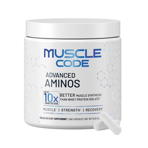 [BRSREAAHAAOQOGTV] NAUTILUS Muscle Code Essential Amino Acid Capsules – Muscle Synthesis & Repair & Strength – Unflavored – 60 Servings – Clinically Studied – 0g Sugar, Keto, Vegan, Gluten Free, Dairy Free