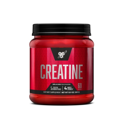 [BRSWIAYMBYIGADI3] BSN Micronized Creatine Monohydrate Powder, Unflavored Creatine Powder, Micronized, Supports Muscle Building, Supports Muscle Strength, Gym Supplement, 5g per Serving, 5000mg per Servings, 60 Servings