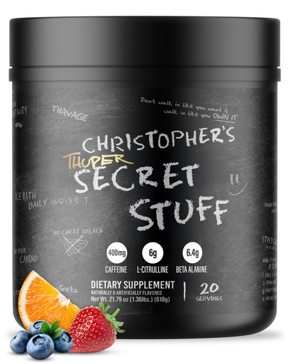 [BRSREEATBYIBME3L] RAW Thuper Thavage Pre Workout Powder - High-Stim Pre-Workout with Creatine, Beta Alanine, L-Citrulline & Caffeine - Chris Bumstead Gym & Fitness Supplement for Men & Women - Secret Stuff