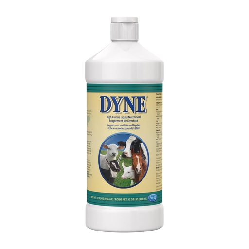 [BRSWEC32OJ4AEDQV] PetAg Dyne High Calorie Liquid Nutritional Supplement for Livestock - 32 oz - Includes Added Vitamins - Excellent for Underweight, Stressed, or Recovering Animals
