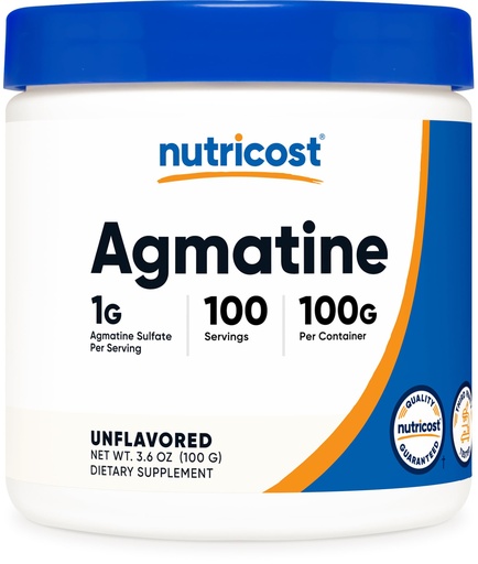 [BRSWIHYQPIFQ4ELO] Nutricost Agmatine 100 Grams - Pure Agmatine Powder 100 Servings (Agmatine Sulfate)