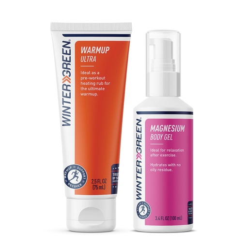 [BRSREBAOB4GRQYA3] Wintergeen Workout Pack: Magnesium Gel and Workout Lotion for Preworkout and Post-Workout, Muscle Rub for Workout and Magnesium Gel for Leg Cramps
