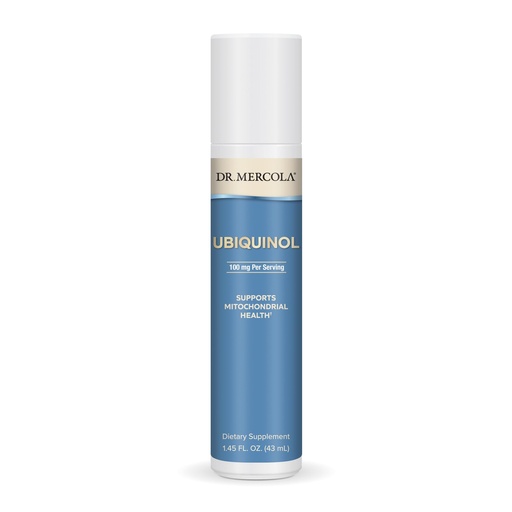 [BRSW2ZY7AUIRQYLD] Dr. Mercola Ubiquinol Liquid Pump - Supports Cellular Energy Production - Active CoQ10 Form - Kaneka Ubiquinol - High Absorption Formula - 100 mg - 18 Servings