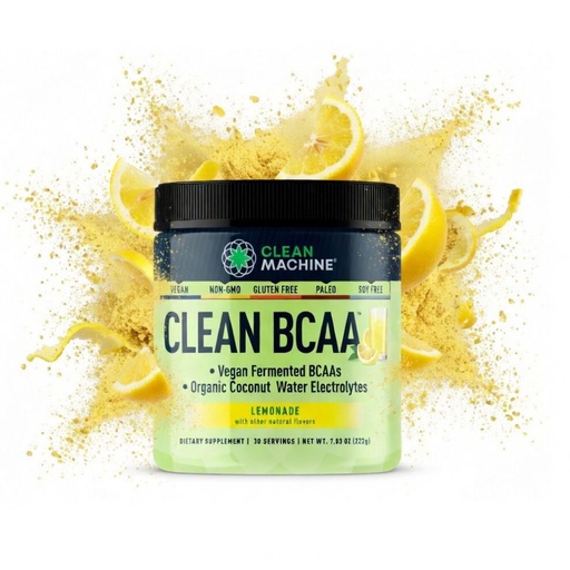 [BRSWY2YBC55AOYI7] Clean BCAA - 2:1:1 Food Sourced BCAAs Powder & Coconut Water Electrolytes Recovery & Amino Energy Supplement - Award Winning Vegan Amino Acid Supplement - 30 Servings - Lemonade