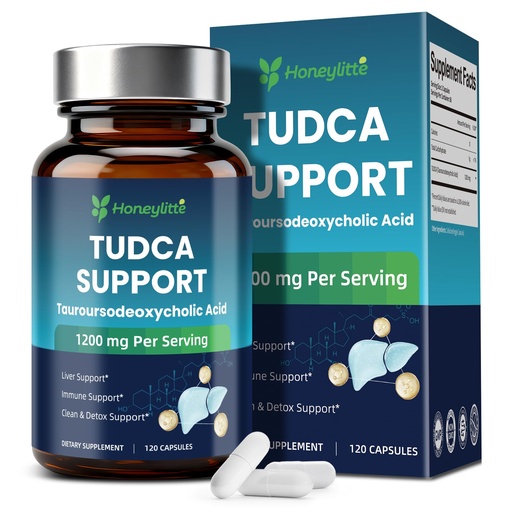 [BRSRGZ3RB56BSGY4] TUDCA 1200mg – Pure Tauroursodeoxycholic Acid Supplement, 120 Vegan Capsules Easy to Swallow (60-Day Supply), Non-GMO, Gluten-Free (120 Counts)