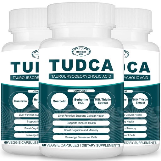 [BRSRAYYCO4FQEADZ] 2200MG TUDCA Liver Supplements - Bile Salts Supplement Complex for Liver Detox & Cleanse, Gallbladder Cleanse, Digestive Health 180 Capsules